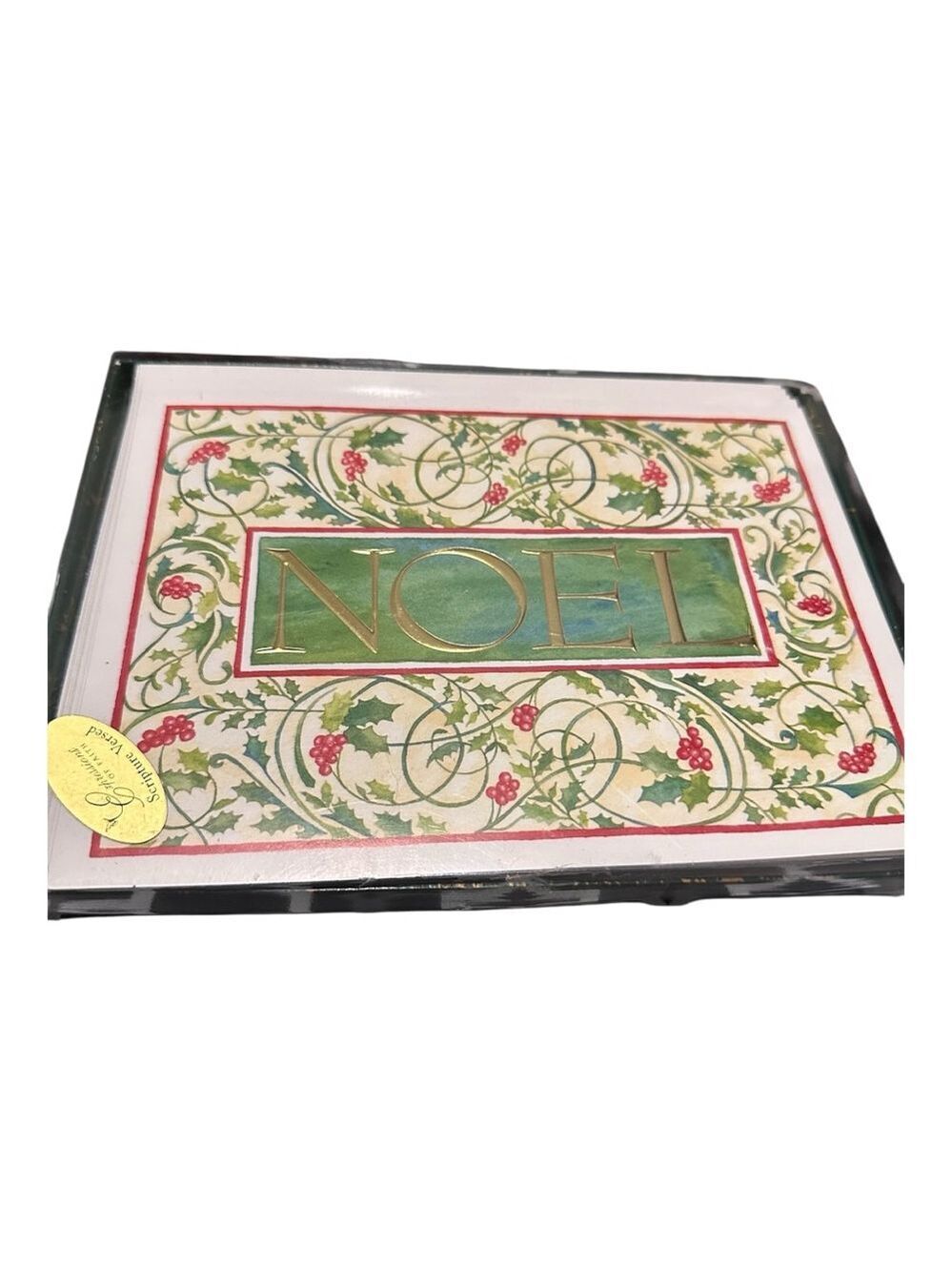 Masterpiece Studios Christmas Noel Cards & Envelopes 18 count Green Gold